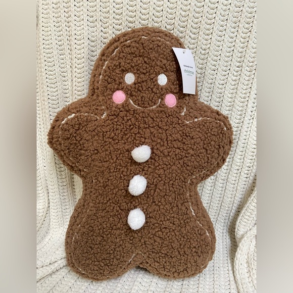 Kirklands Holiday New Viral Gingerbread Man Christmas Pillow Poshmark